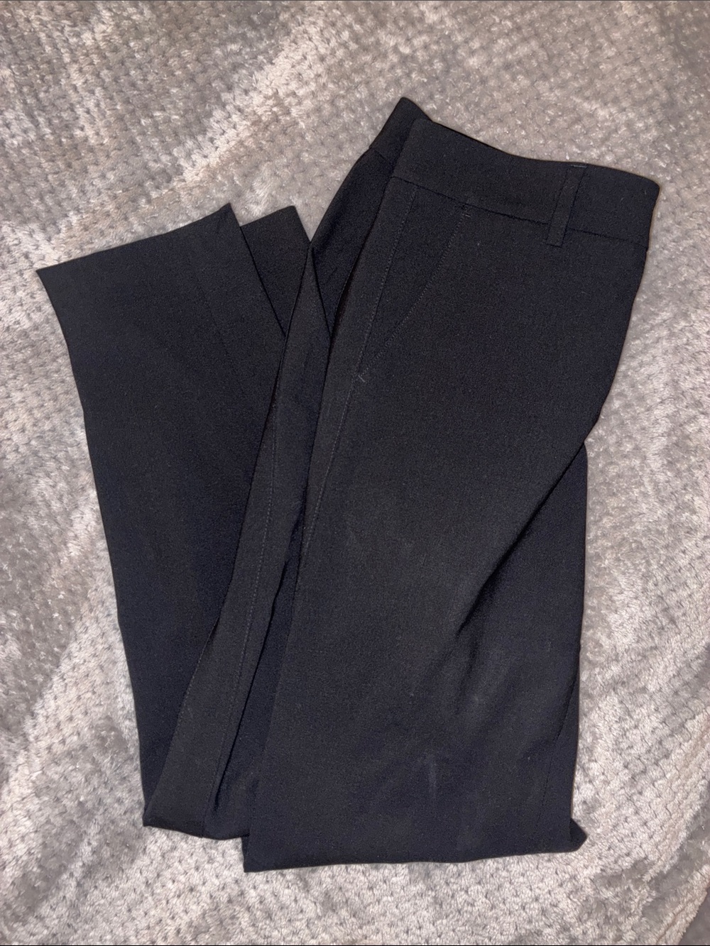Vince Womens Black Straight-Leg Wool Dress Pants